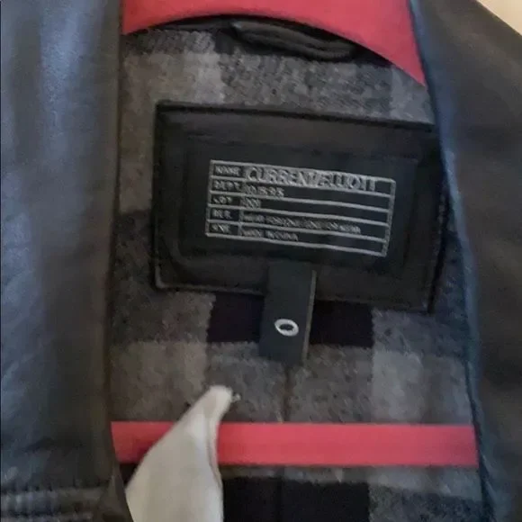 Current Elliott Leather Motto Vest